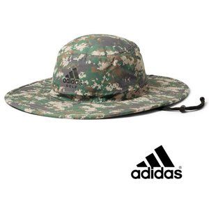 NWT ADIDAS GOLF Performance Adult Unisex S/M SUN WIDE BRIM HAT UPF 50+ in Camo